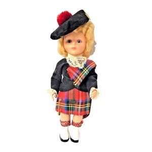 Vintage Character Scot Doll with Sleeping Eyes Made In Great Britain